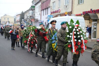 Pogrzeb poległych w 1939 r. polskich żołnierzy w Mościskach na Ukrainie