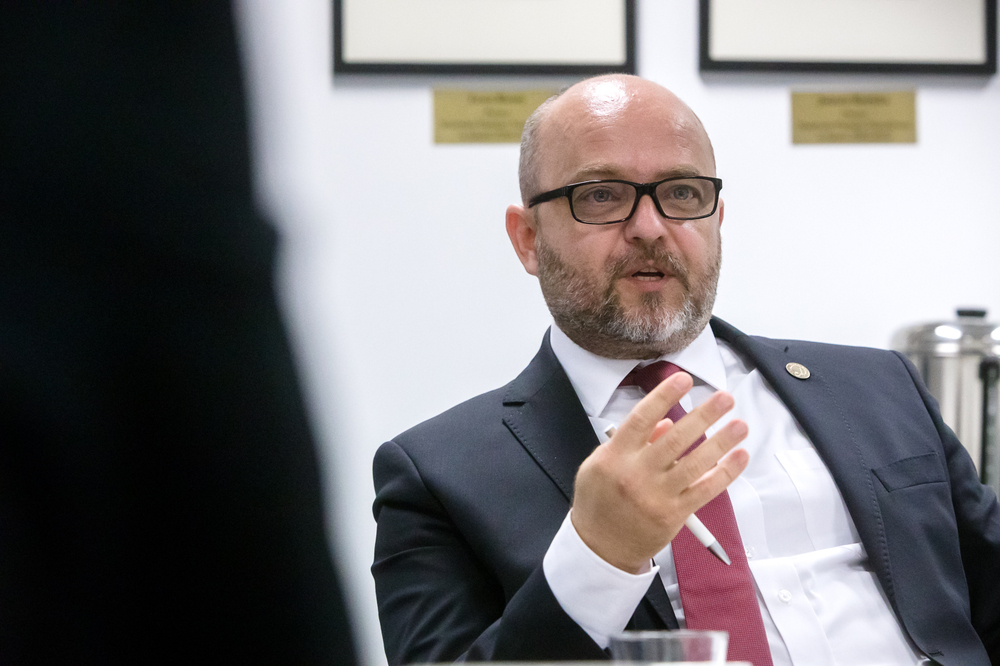 Dr Ján Pálffy, Przewodniczący Rady Dyrektorów ÚPN. Fot. Sławek Kasper (IPN)