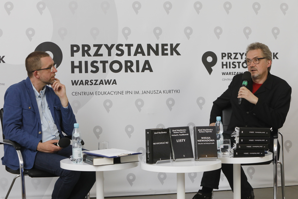 Rozmowa z cyklu „Historia zza kulis”: „Józef Mackiewicz wciąż pisze” – Warszawa, 24 maja 2022. Fot. Piotr Życieński (IPN)