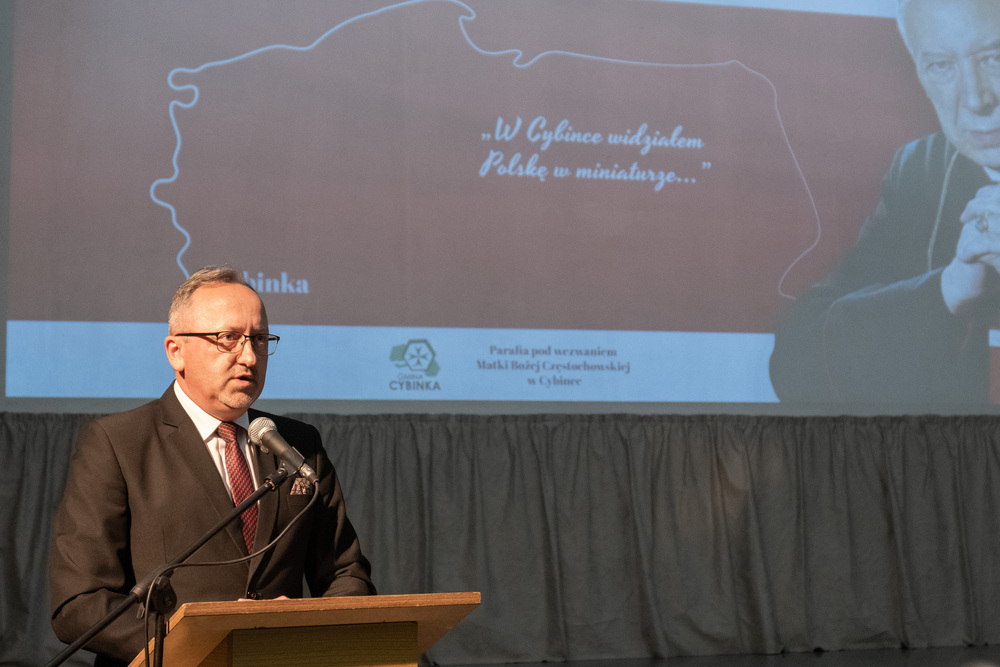 Dr hab. Karol Polejowski w czasie seminarium naukowo-popularyzatorskiego – Cybinka, 27 maja 2022. Fot. Adrianna Garnik (IPN)