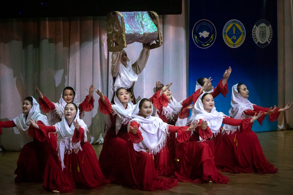 Obchody Dnia Pamięci Ofiar Represji Politycznych na Uniwersytecie Buketova w Karagandzie – 31 maja 2022. Fot Sławek Kasper (IPN)