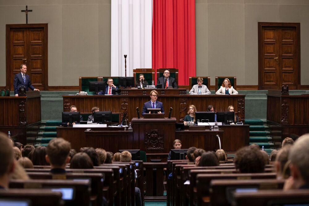 XXVIII sesja Sejmu Dzieci i Młodzieży – 1 czerwca 2022. Fot. Mikołaj Bujak (IPN)