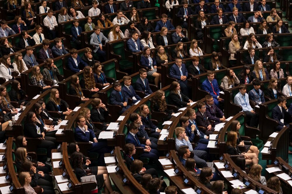 XXVIII sesja Sejmu Dzieci i Młodzieży – 1 czerwca 2022. Fot. Mikołaj Bujak (IPN)