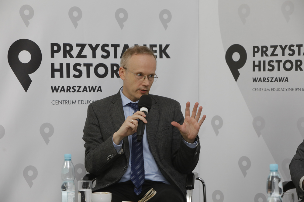 Dr Łukasz Kamiński. Dyskusja „Solidarność Walcząca – fenomen czy »zwyczajna« opozycja?” – Warszawa, 1 czerwca 2022. Fot. Piotr Życieński (IPN)