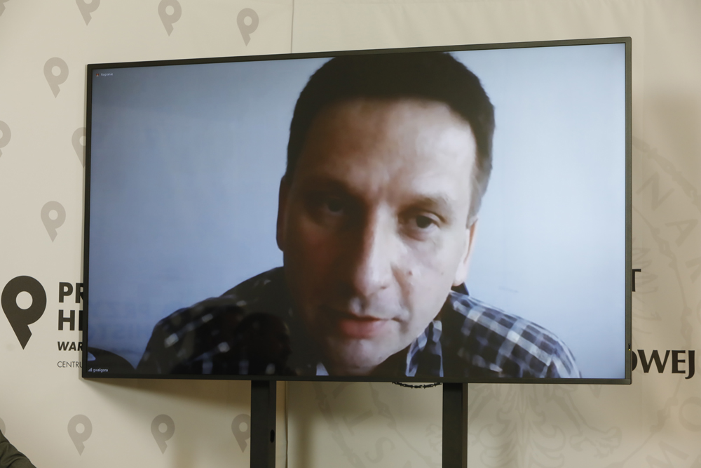 Dr Grzegorz Waligóra. Dyskusja „Solidarność Walcząca – fenomen czy »zwyczajna« opozycja?” – Warszawa, 1 czerwca 2022. Fot. Piotr Życieński (IPN)