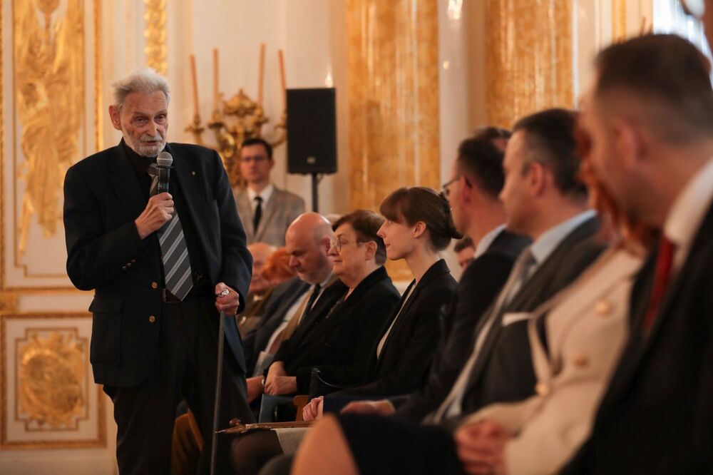 Bohdan Urbankowski, laureat nagrody IPN „Kustosz Pamięci Narodowej” – Warszawa, 2 czerwca 2022. Fot. Mikołaj Bujak (IPN)