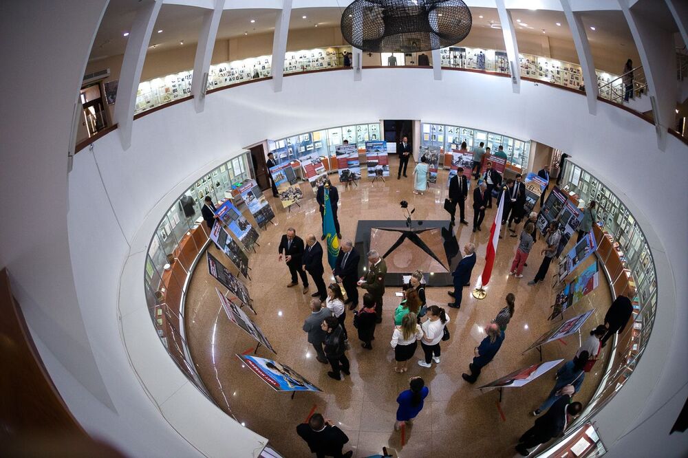 Otwarcie wystawy IPN „Szlaki Nadziei” w Kazachstanie – 2 czerwca 2022. Fot. Sławek Kasper (IPN)