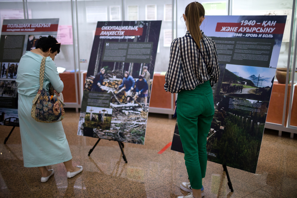 Otwarcie wystawy IPN „Szlaki Nadziei” w Kazachstanie – 2 czerwca 2022. Fot. Sławek Kasper (IPN)