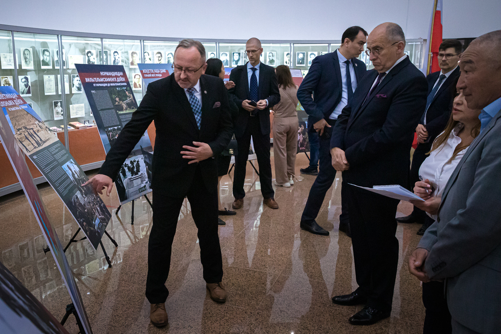 Otwarcie wystawy IPN „Szlaki Nadziei” w Kazachstanie – 2 czerwca 2022. Fot. Sławek Kasper (IPN)