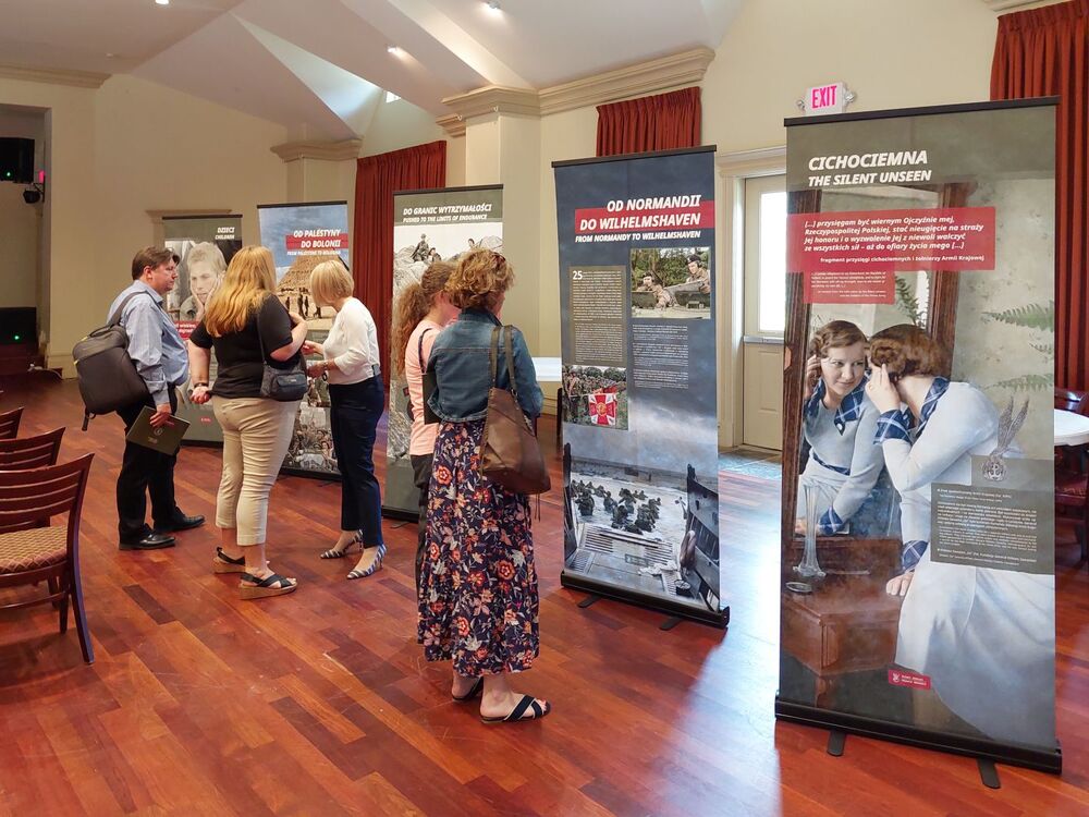 Premiera wystawy „Szlaki Nadziei” w Stanach Zjednoczonych – Houston, 7 czerwca 2022. Fot. Mateusz Kotecki (IPN)