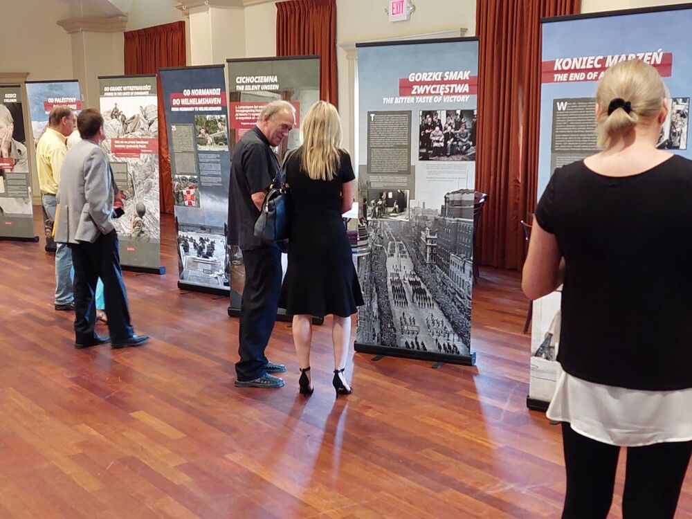 Premiera wystawy „Szlaki Nadziei” w Stanach Zjednoczonych – Houston, 7 czerwca 2022. Fot. Mateusz Kotecki (IPN)