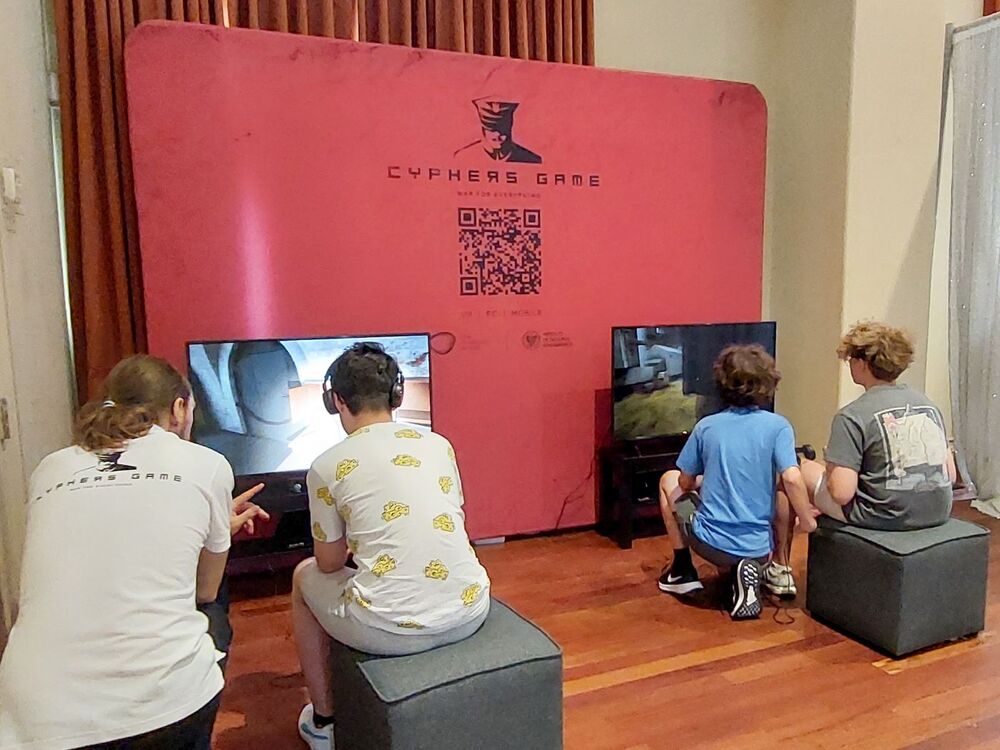 Prezentacja „Gry Szyfrów” w Houston – 7 czerwca 2022. Fot. Mateusz Kotecki (IPN)