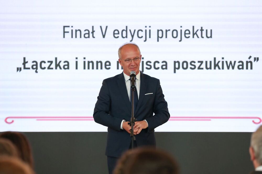 Finał V edycji projektu IPN „Łączka i inne miejsca poszukiwań”. Dr hab. Krzysztof Szwagrzyk, wiceprezes IPN – 8 czerwca 2022. Fot. Mikołaj Bujak (IPN)