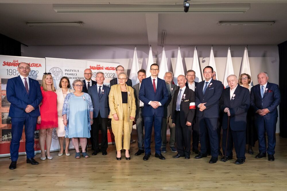 Uroczystość wręczenia Krzyży Wolności i Solidarności – Wrocław, 11 czerwca 2022. Fot. Mikołaj Bujak (IPN)