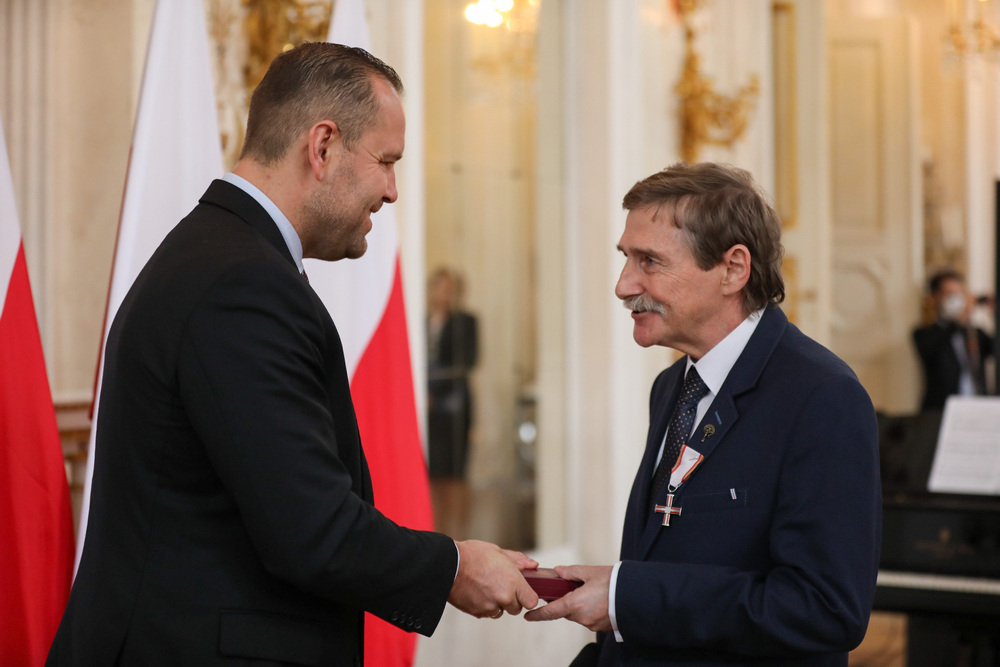 Uroczystość wręczenia Krzyży Wolności i Solidarności – Warszawa, 13 czerwca 2022. Fot. Mikołaj Bujak (IPN)