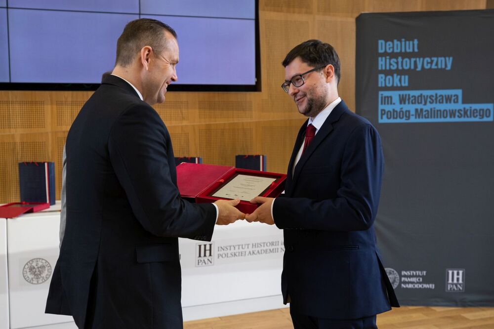 Wręczenie nagród w konkursie Najlepszy Debiut Historyczny Roku w zakresie historii najnowszej za rok 2021 – Warszawa, 14 czerwca 2022. Fot. Mikołaj Bujak (IPN)