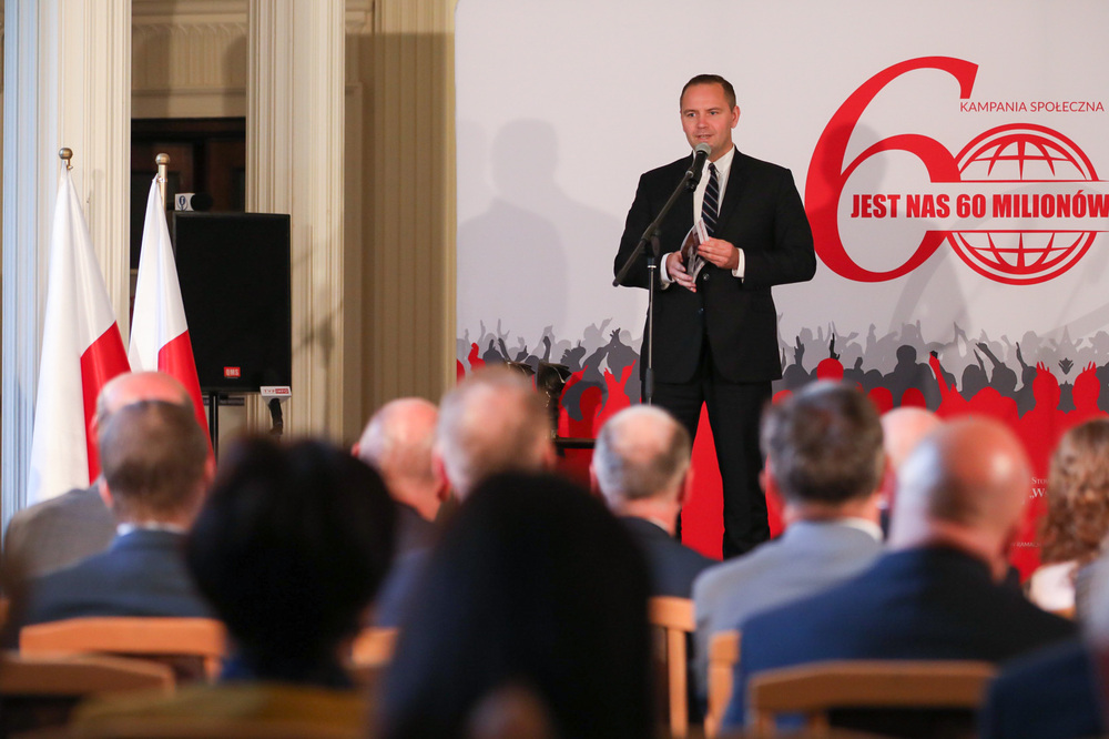 Dr Karol Nawrocki, prezes IPN podczas gali wręczenia Nagrody im. Grażyny Langowskiej dla nauczycieli i wychowawców – Warszawa, 14 czerwca 2022. Fot. Mikołaj Bujak (IPN)