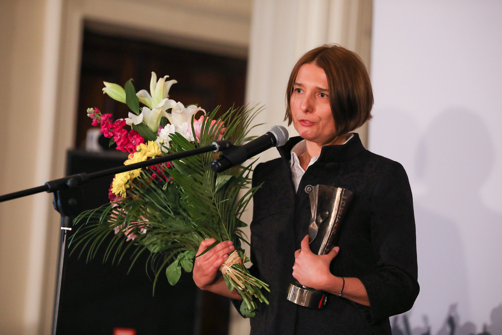 Małgorzata Rogal-Dropińska – laureatka Nagrody im. Grażyny Langowskiej dla nauczycieli i wychowawców – Warszawa, 14 czerwca 2022. Fot. Mikołaj Bujak (IPN)
