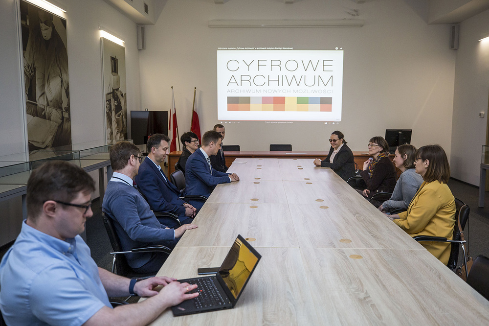 Wizyta przedstawicieli SGH w Archiwum IPN – Warszawa, 14 czerwca 2022. Fot. Katarzyna Adamów (AIPN)