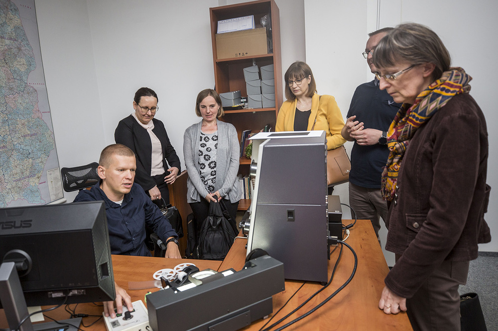 Wizyta przedstawicieli SGH w Archiwum IPN – Warszawa, 14 czerwca 2022. Fot. Katarzyna Adamów (AIPN)