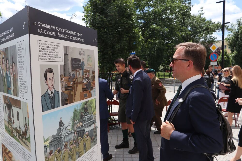 Prezentacja wystawy „Stanisław Sojczyński (1910–1947) – nauczyciel, żołnierz, konspirator” – Radomsko, 15 czerwca 2022. Fot. Jacek Trajdos (IPN)