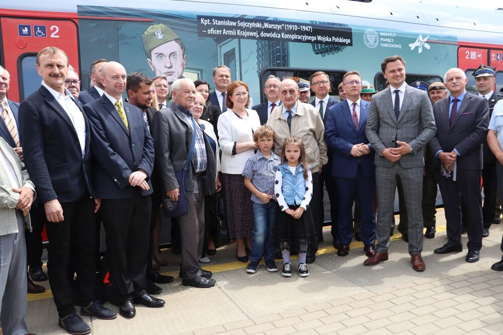 Inauguracja pociągu ŁKA „Warszyc” – Radomsko, 15 czerwca 2022. Fot. Jacek Trajdos (IPN)