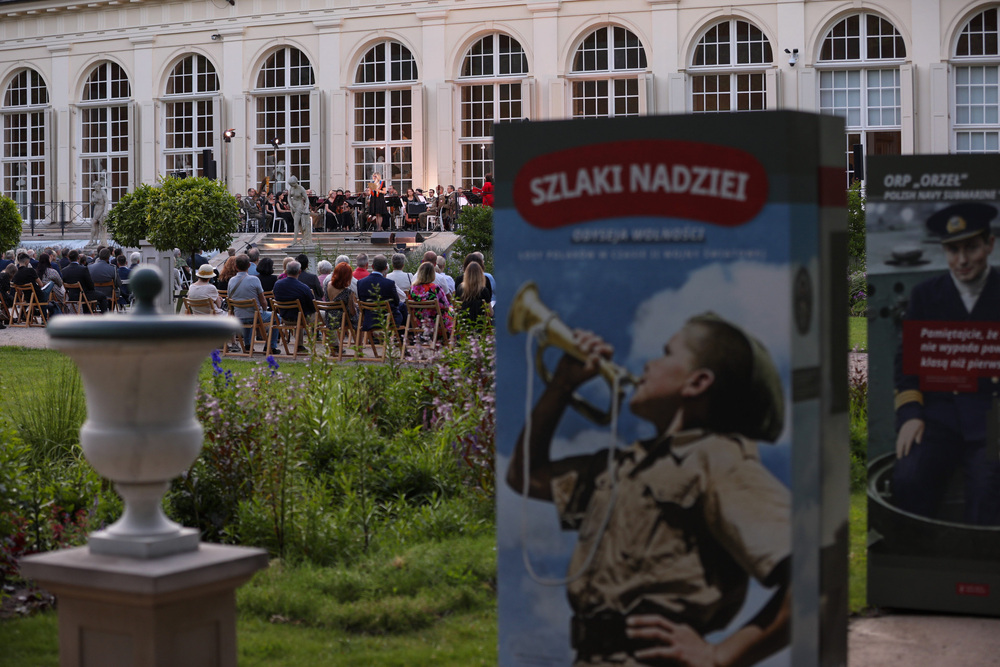 Koncert w hołdzie gen. Stanisławowi Maczkowi organizowany przez Ambasadę Królestwa Belgii – Warszawa, 23 czerwca 2022. Fot. Mikołaj Bujak (IPN)