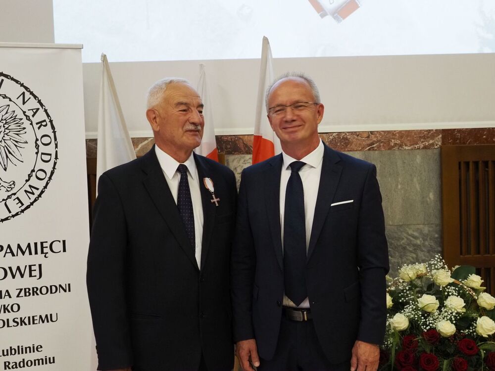 Uroczystość wręczenia Krzyży Wolności i Solidarności działaczom opozycji niepodległościowej z lat 1976–1989 – Radom, 24 czerwca 2022. Fot. IPN