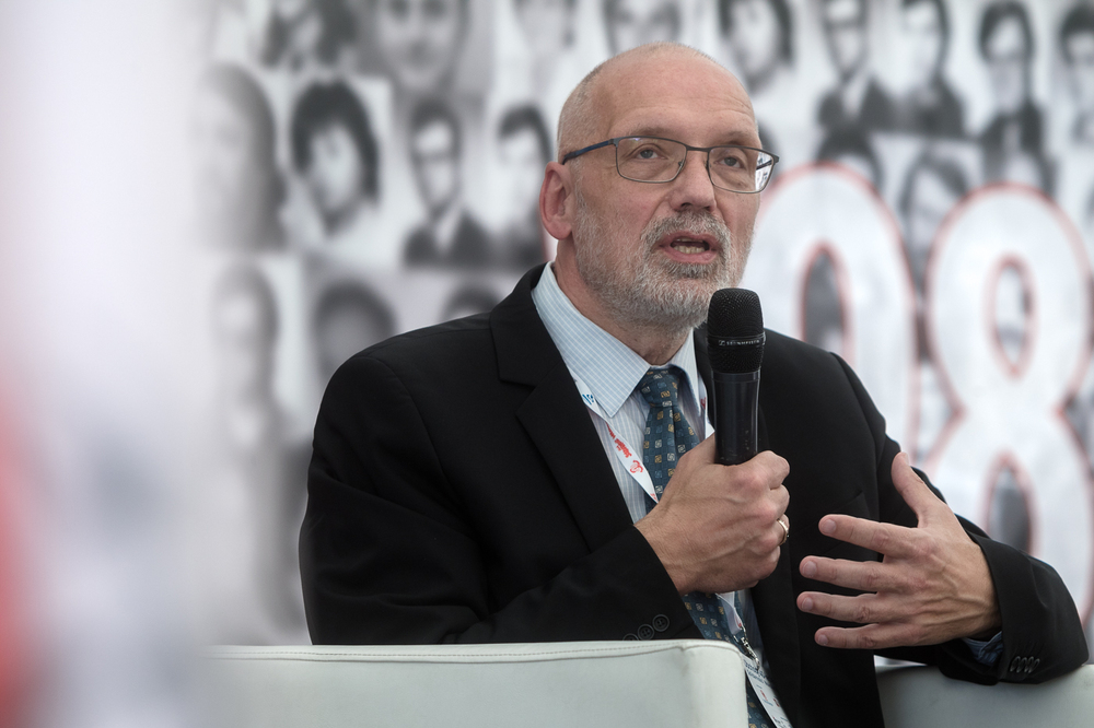 Uroczystości z okazji 40-lecia Solidarności Walczącej. Prof. Andrzej Nowak podczas debaty „Quo vadis Europo?” – Warszawa, 25 czerwca 2022. Fot. Sławek Kasper (IPN)