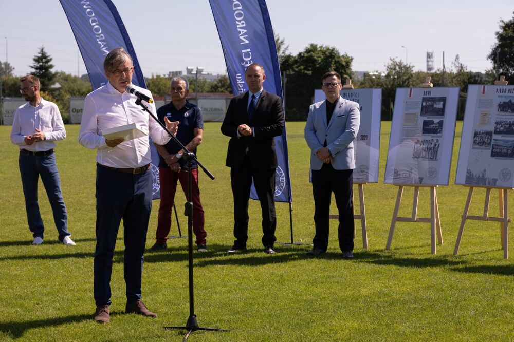 Konferencja prasowa w związku ze stuleciem KS Gedania – Gdańsk, 27 czerwca 2022. Fot. Mikołaj Bujak (IPN)