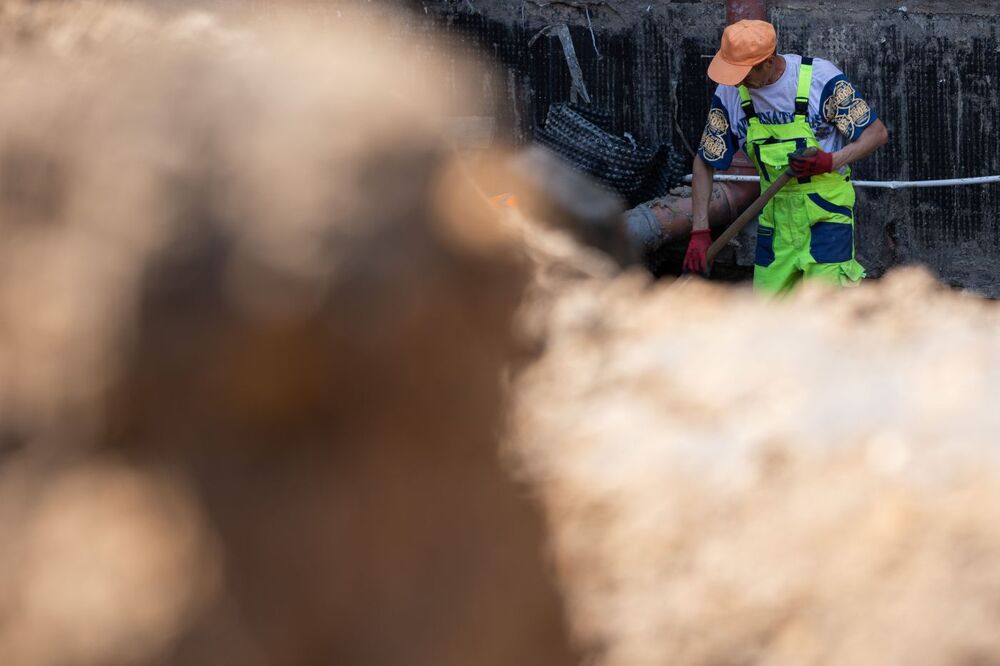 8. etap prac Biura Poszukiwań i Identyfikacji IPN przy Rakowieckiej 37 – Warszawa, 28 czerwca 2022. Fot. Mikołaj Bujak (IPN)