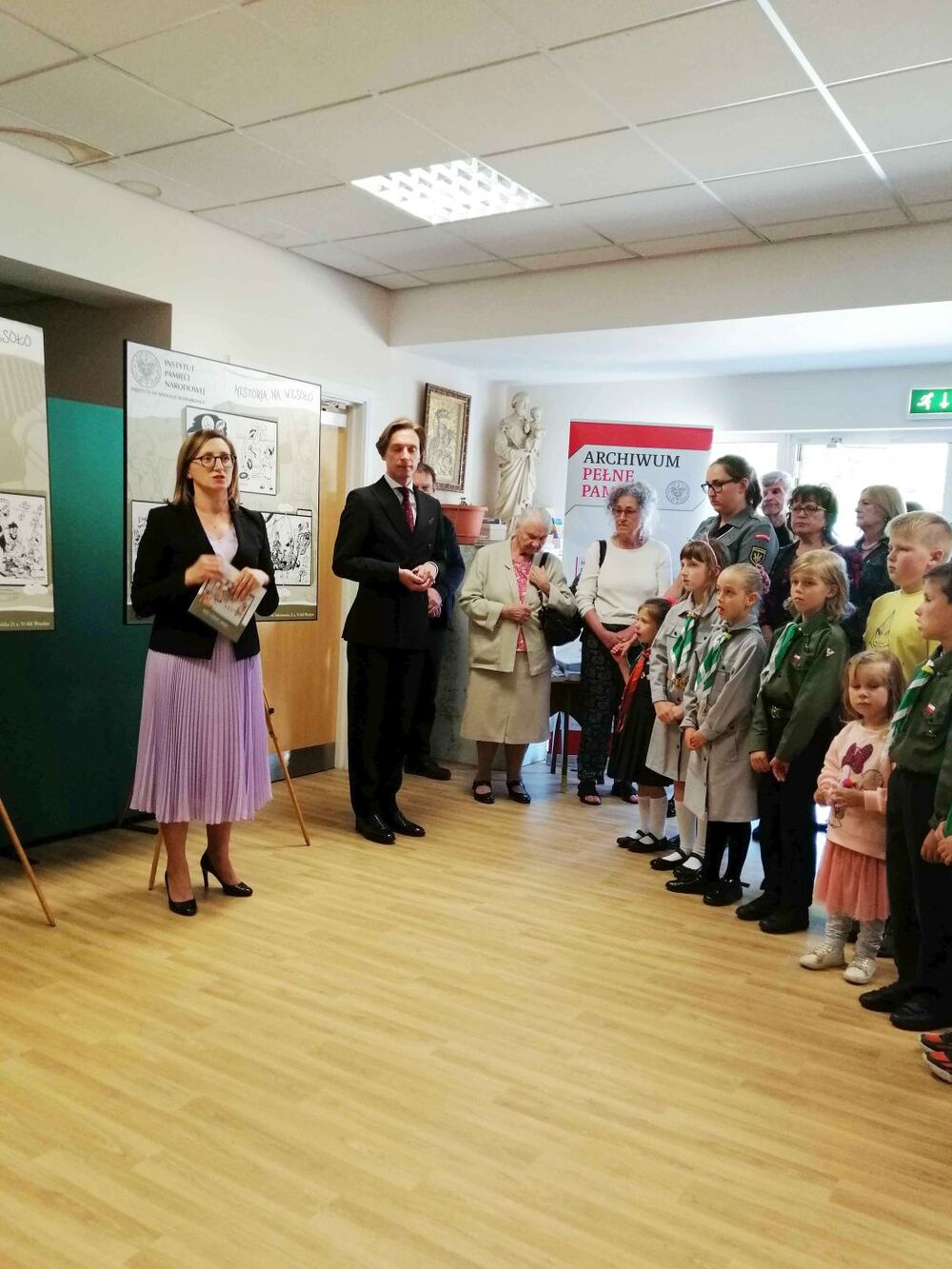 Dyrektor Archiwum IPN Marzena Kruk podczas wizyty w Leicester – 25 czerwca 2022. Fot. Archiwum IPN