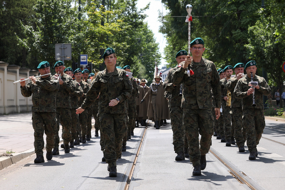 Uroczystość odsłonięcia pomnika gen. Bolesława Wieniawy-Długoszowskiego – Kraków, 30 czerwca 2022. Fot. Mikołaj Bujak (IPN)