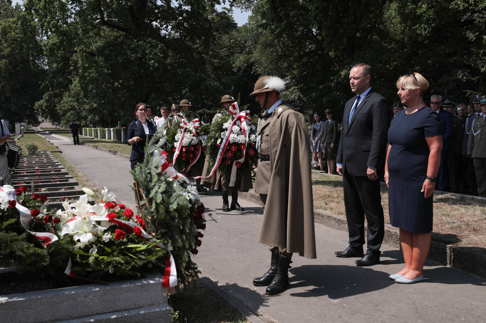 Uroczystość odsłonięcia pomnika gen. Bolesława Wieniawy-Długoszowskiego – Kraków, 30 czerwca 2022. Fot. Mikołaj Bujak (IPN)