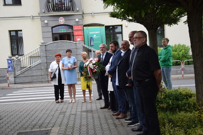 Uroczystość odsłonięcia odrestaurowanego pomnika upamiętniającego powstańców śląskich z Gierałtowic