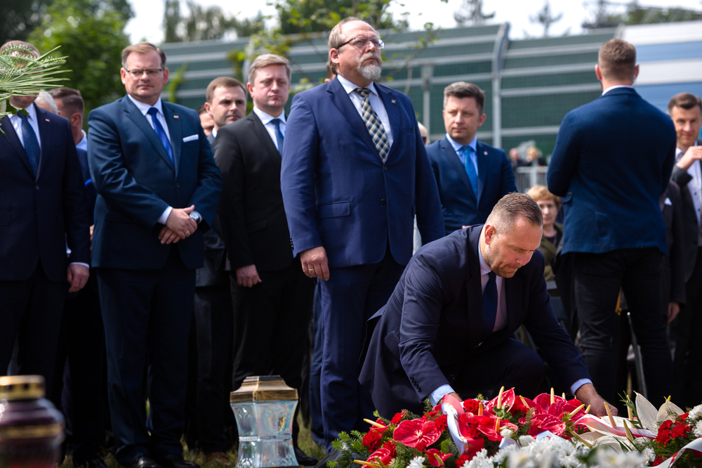 Obchody Narodowego Dnia Pamięci Ofiar Ludobójstwa dokonanego przez ukraińskich nacjonalistów na obywatelach II Rzeczypospolitej Polskiej – Warszawa, 11 lipca 2022. Fot. Sławek Kasper (IPN)