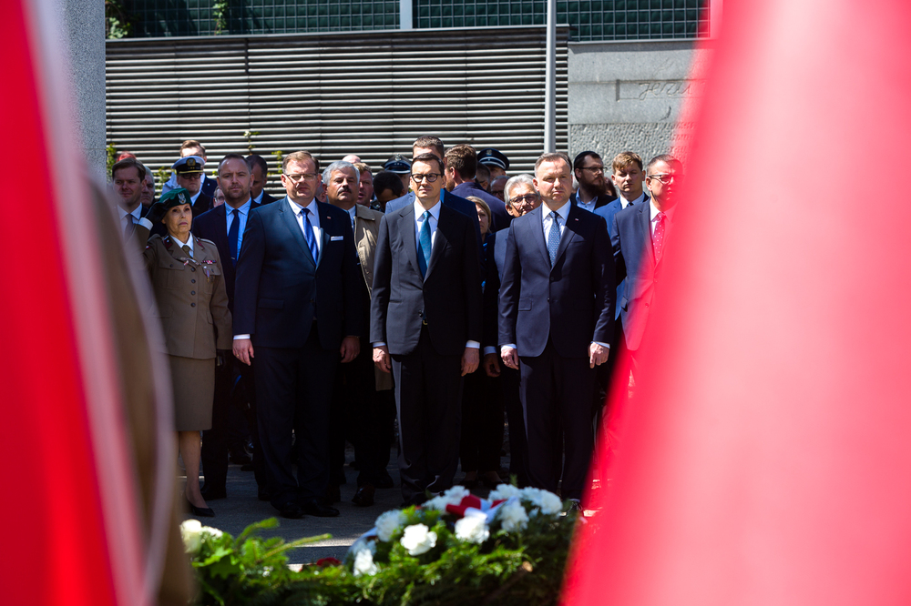 Obchody Narodowego Dnia Pamięci Ofiar Ludobójstwa dokonanego przez ukraińskich nacjonalistów na obywatelach II Rzeczypospolitej Polskiej – Warszawa, 11 lipca 2022. Fot. Sławek Kasper (IPN)
