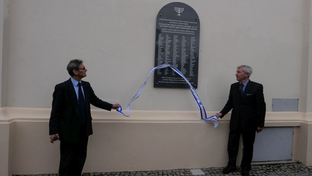 Upamiętnienie ofiar zagłady Żydów w Józefowie – 13 lipiec 2022. Fot. Szczepan Barczyk (IPN)