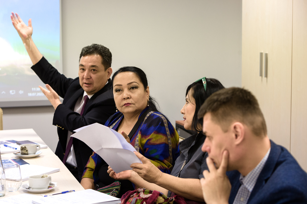 Wizyta dziennikarzy Państwowego Radia i Telewizji Uzbekistanu – Warszawa, 18 lipca 2022. Fot. Sławek Kasper (IPN)