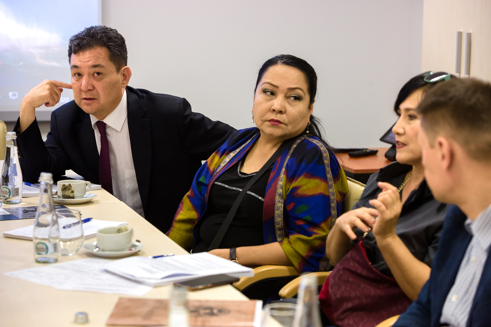 Wizyta dziennikarzy Państwowego Radia i Telewizji Uzbekistanu – Warszawa, 18 lipca 2022. Fot. Sławek Kasper (IPN)