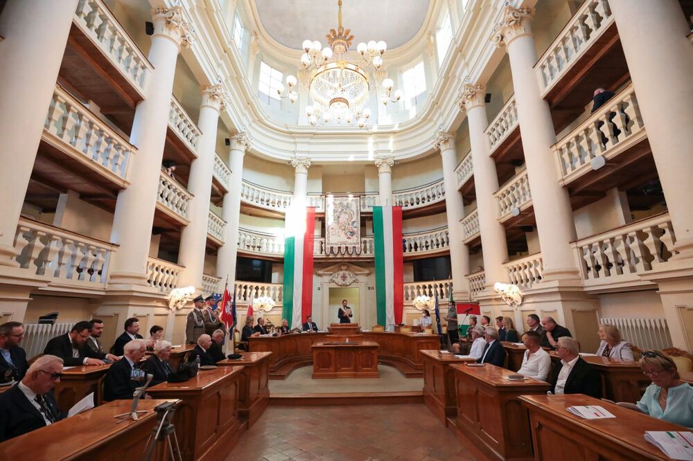 225. rocznica powstania „Mazurka Dąbrowskiego”. Uroczystości w Reggio Emilia, 19 lipca 2022. Fot. Mikołaj Bujak (IPN)