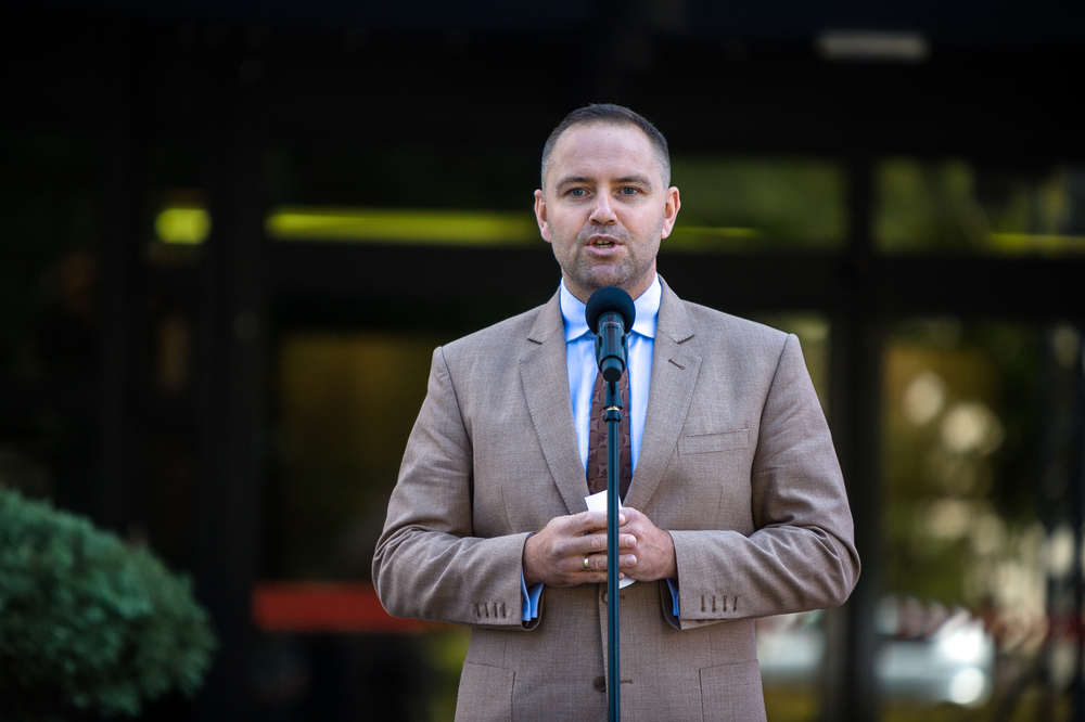 Konferencja prasowa prezesa Instytutu Pamięci Narodowej dr. Karola Nawrockiego prezentująca dokonania IPN – Warszawa, 20 lipca 2022. Fot. Sławek Kasper (IPN)