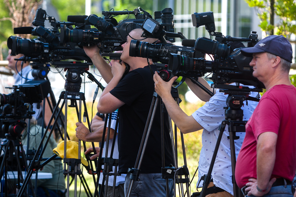 Konferencja prasowa prezesa Instytutu Pamięci Narodowej dr. Karola Nawrockiego prezentująca dokonania IPN – Warszawa, 20 lipca 2022. Fot. Sławek Kasper (IPN)