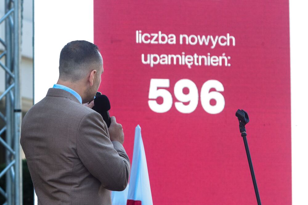 Konferencja prasowa prezesa Instytutu Pamięci Narodowej dr. Karola Nawrockiego prezentująca dokonania IPN – Warszawa, 20 lipca 2022. Fot. Sławek Kasper (IPN)