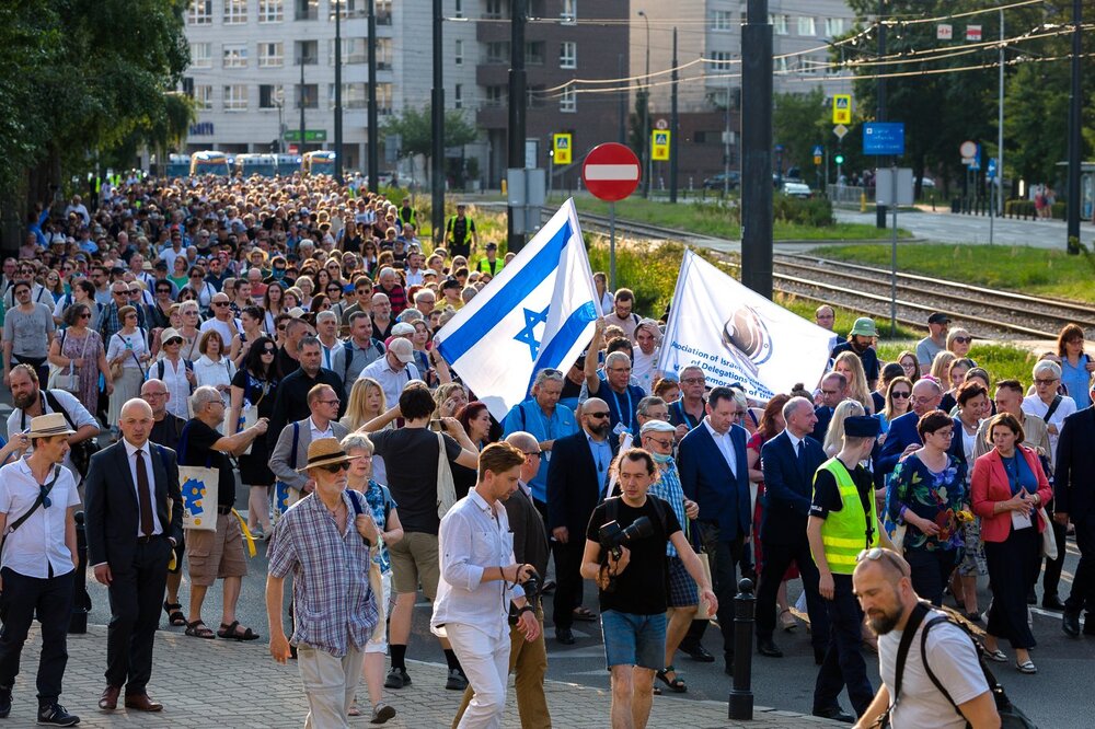 Marsz Pamięci w hołdzie zamordowanym przez Niemców Żydom, mieszkańcom stolicy – Warszawa, 22 lipca 2022. Fot. Sławek Kasper (IPN)