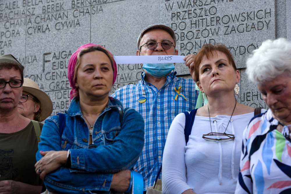 Marsz Pamięci w hołdzie zamordowanym przez Niemców Żydom, mieszkańcom stolicy – Warszawa, 22 lipca 2022. Fot. Sławek Kasper (IPN)