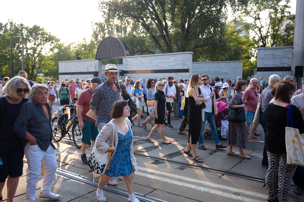 Marsz Pamięci w hołdzie zamordowanym przez Niemców Żydom, mieszkańcom stolicy – Warszawa, 22 lipca 2022. Fot. Sławek Kasper (IPN)
