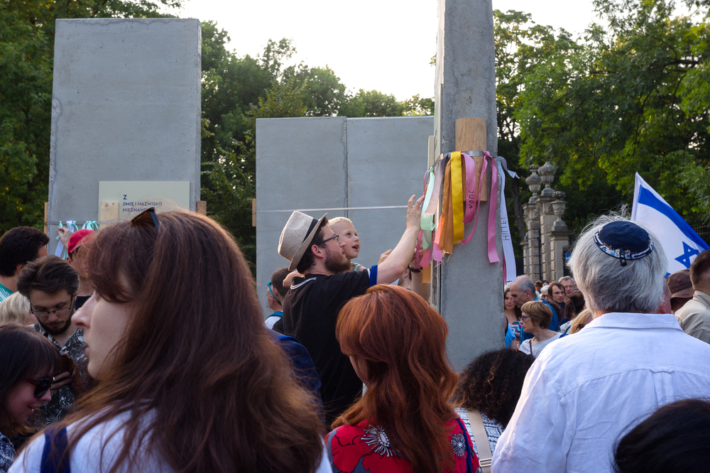 Marsz Pamięci w hołdzie zamordowanym przez Niemców Żydom, mieszkańcom stolicy – Warszawa, 22 lipca 2022. Fot. Sławek Kasper (IPN)