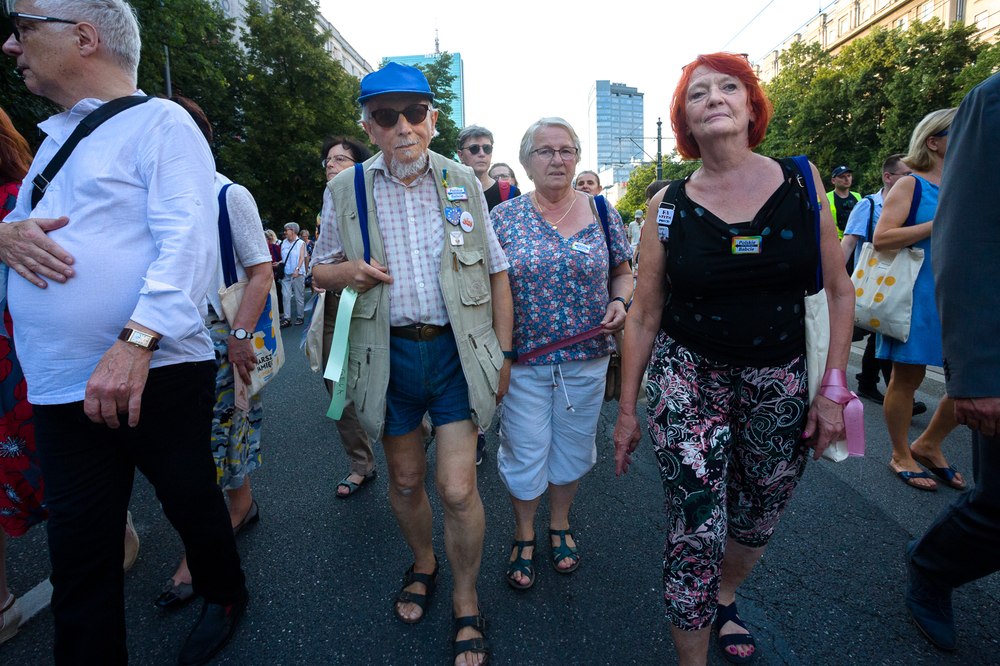 Marsz Pamięci w hołdzie zamordowanym przez Niemców Żydom, mieszkańcom stolicy – Warszawa, 22 lipca 2022. Fot. Sławek Kasper (IPN)