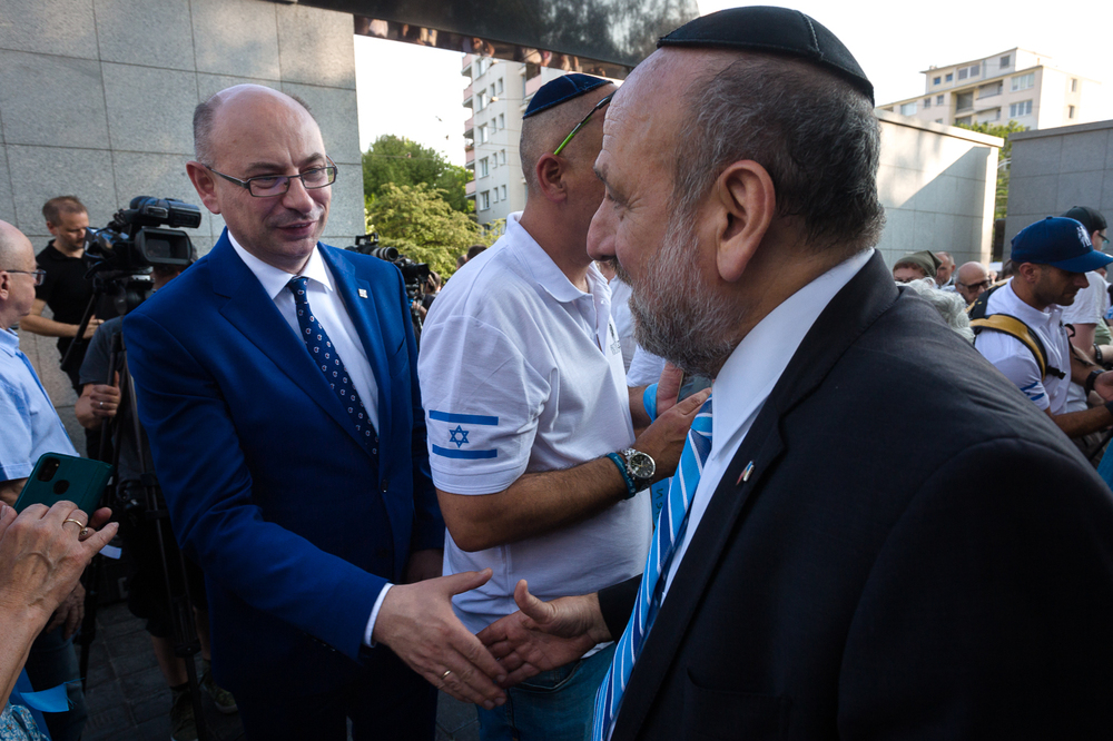 Marsz Pamięci w hołdzie zamordowanym przez Niemców Żydom, mieszkańcom stolicy – Warszawa, 22 lipca 2022. Fot. Sławek Kasper (IPN)